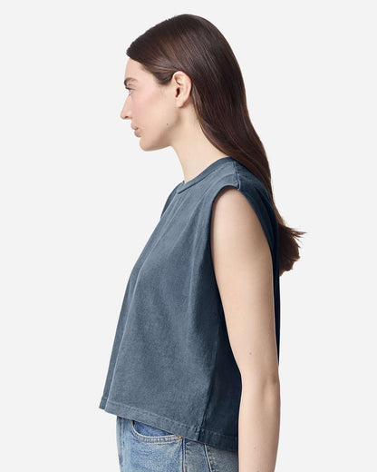 Women's Garment-Dyed Heavyweight Muscle Tee