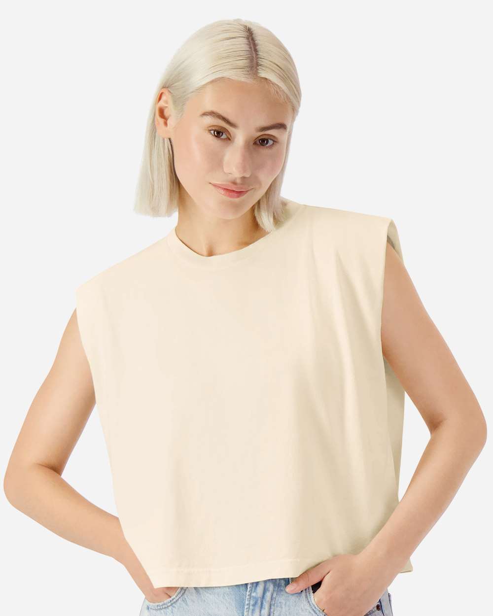 Women's Garment-Dyed Heavyweight Muscle Tee