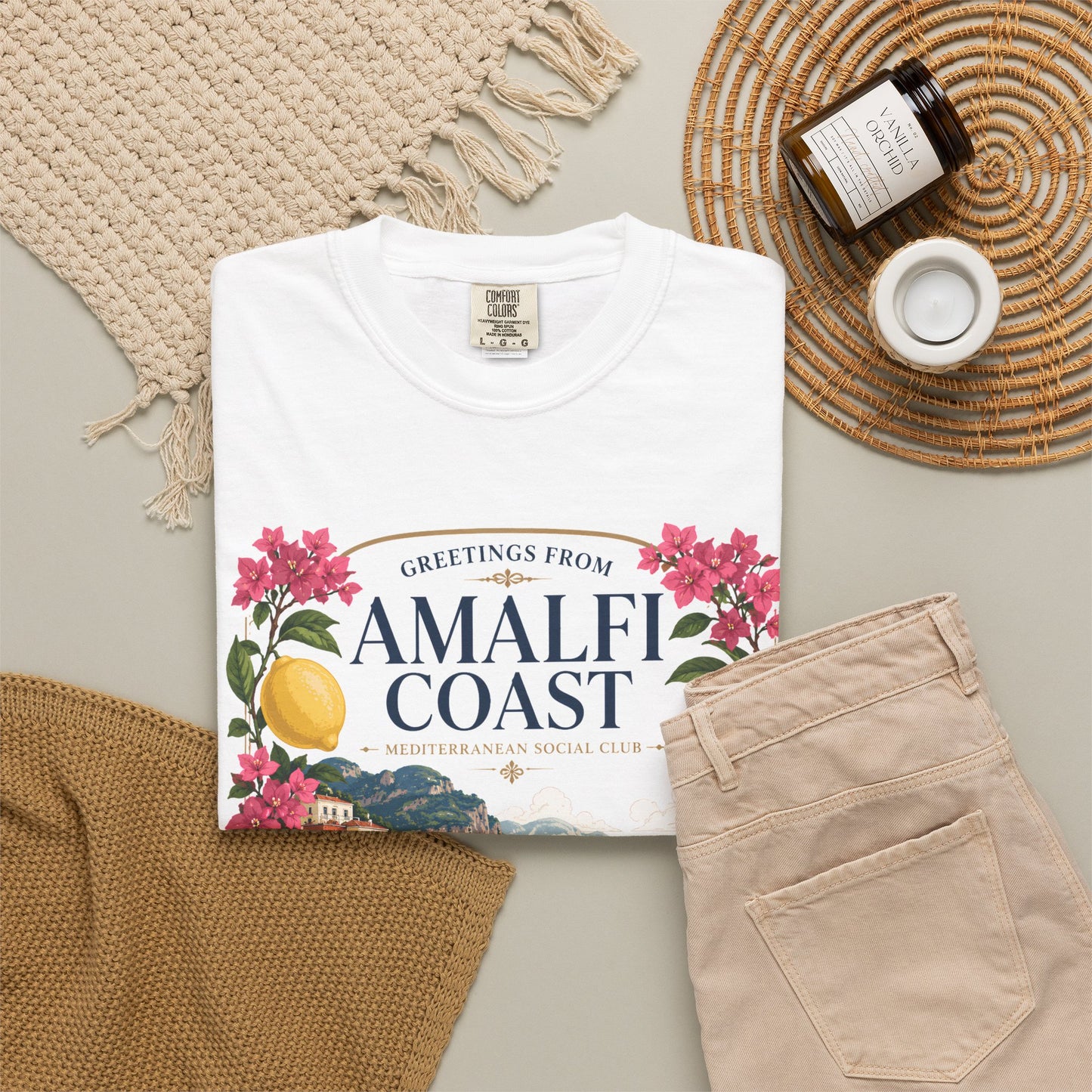 Greetings From Amalfi Coast – Mediterranean Social Club | Summer Tee