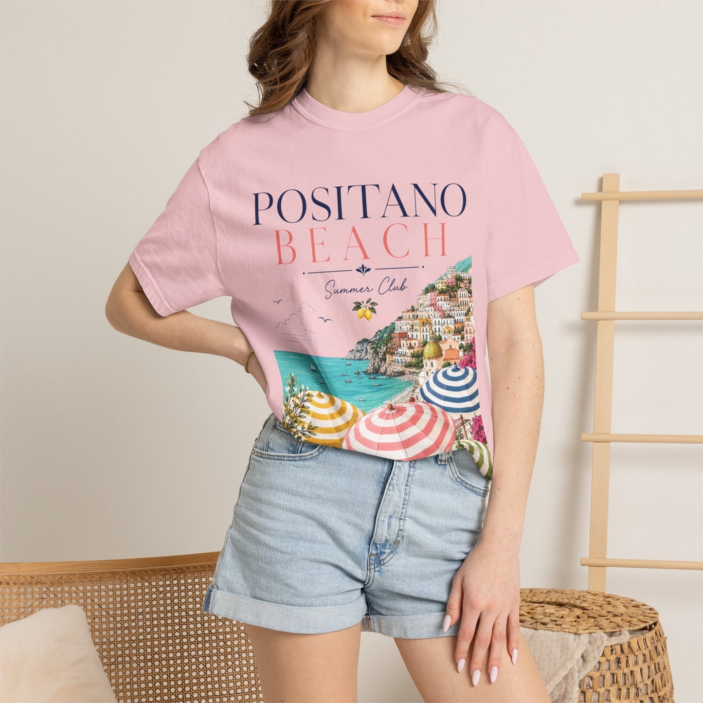 Positano Beach – Summer Club | Premium Vintage Tee
