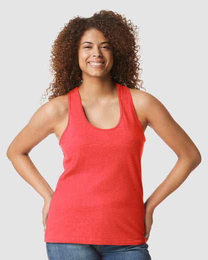 Women's SoftstyleÂ® CVC Racerback Tank Top