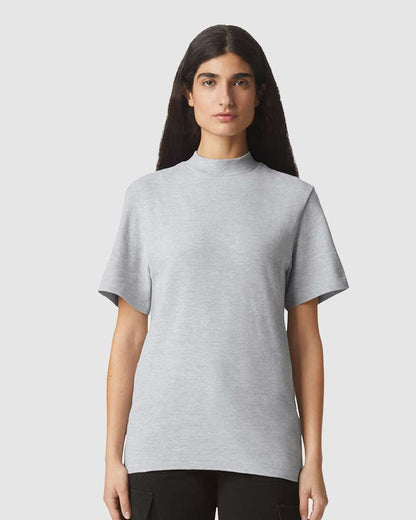 Unisex Pique Mockneck Tee