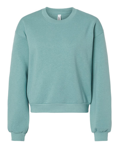 American Apparel RF494 ReFlex Women Fleece Crewneck Sweatshirt