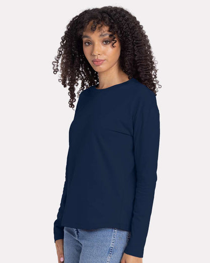 Women's Cotton Relaxed Long Sleeve T-Shirt
