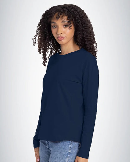 Next Level 3911 Women Cotton Relaxed Long Sleeve T-Shirt