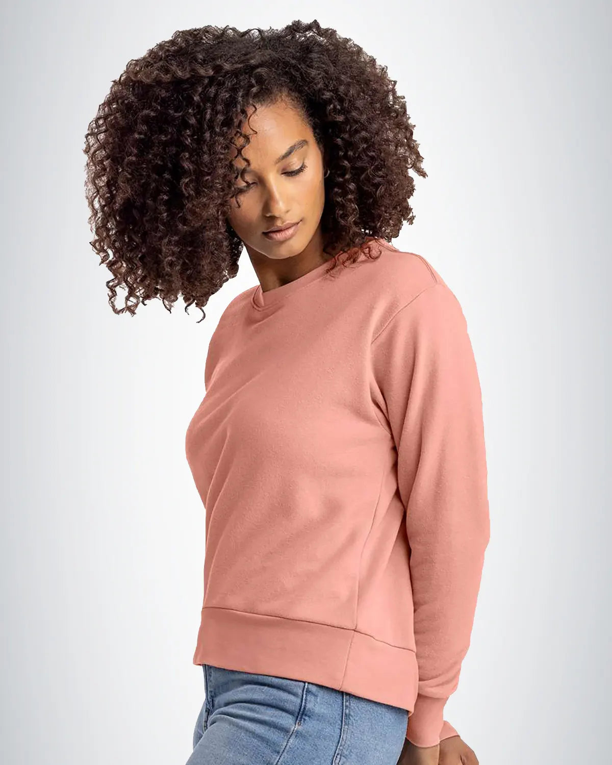 Next Level 9084 Women Laguna Sueded Sweatshirt