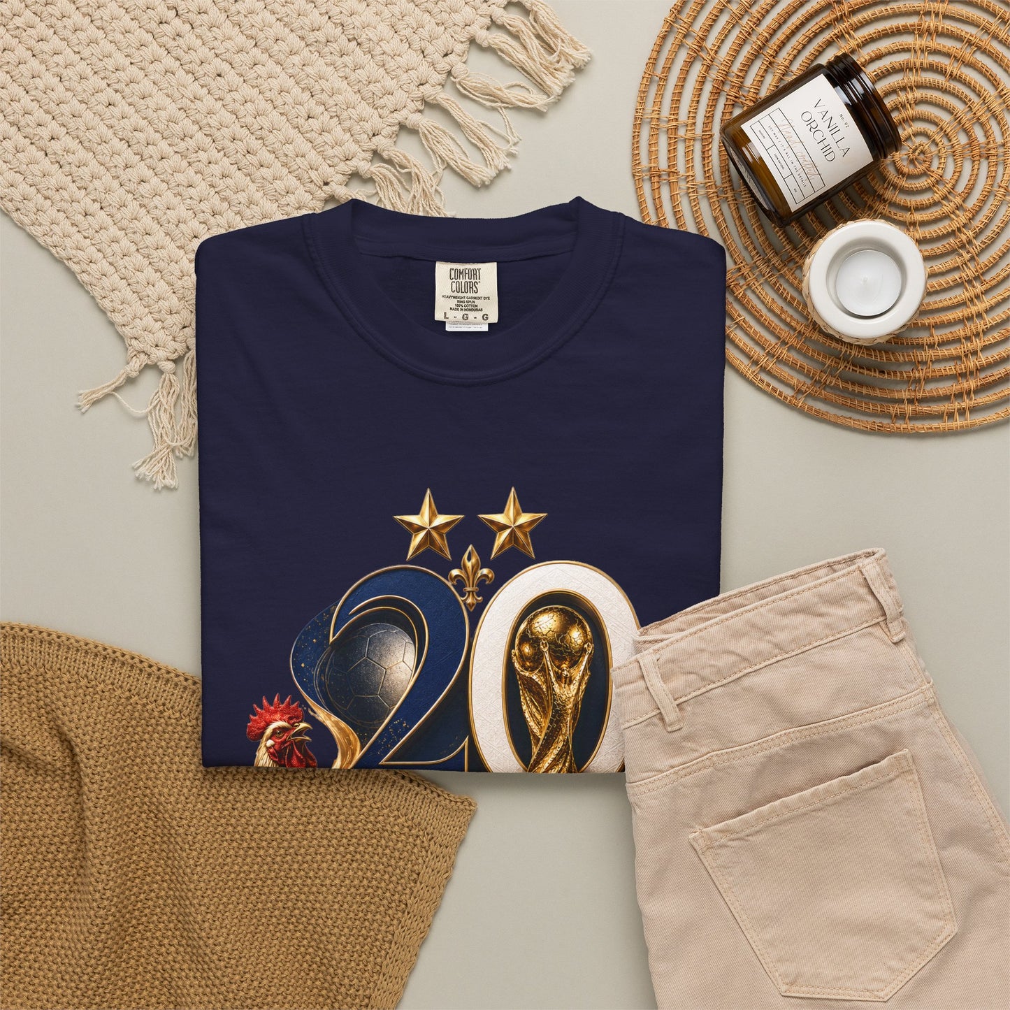 France World Cup 2026 Baroque Monogram – Gallic Glory | Premium Graphic Tee