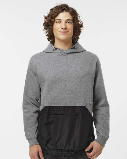 Unisex Mixed Media Hooded Sweatshirt