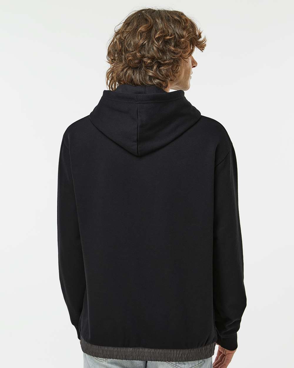 Unisex Mixed Media Hooded Sweatshirt