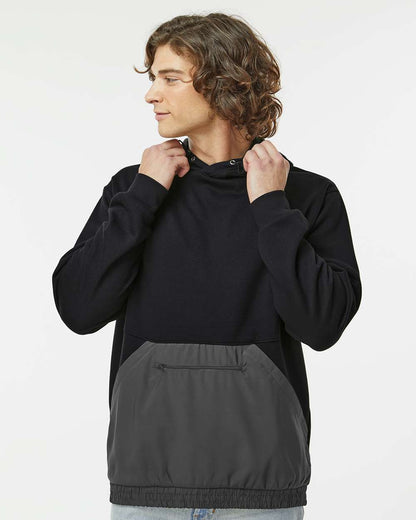 Unisex Mixed Media Hooded Sweatshirt