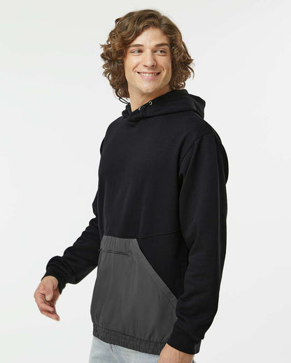 Unisex Mixed Media Hooded Sweatshirt