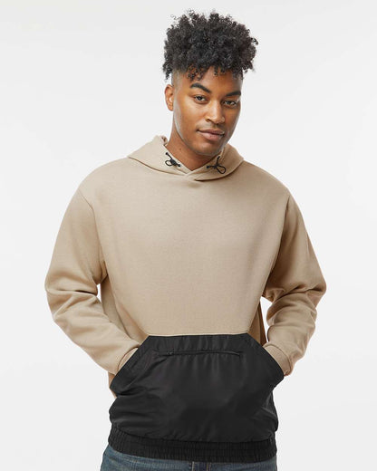 Unisex Mixed Media Hooded Sweatshirt