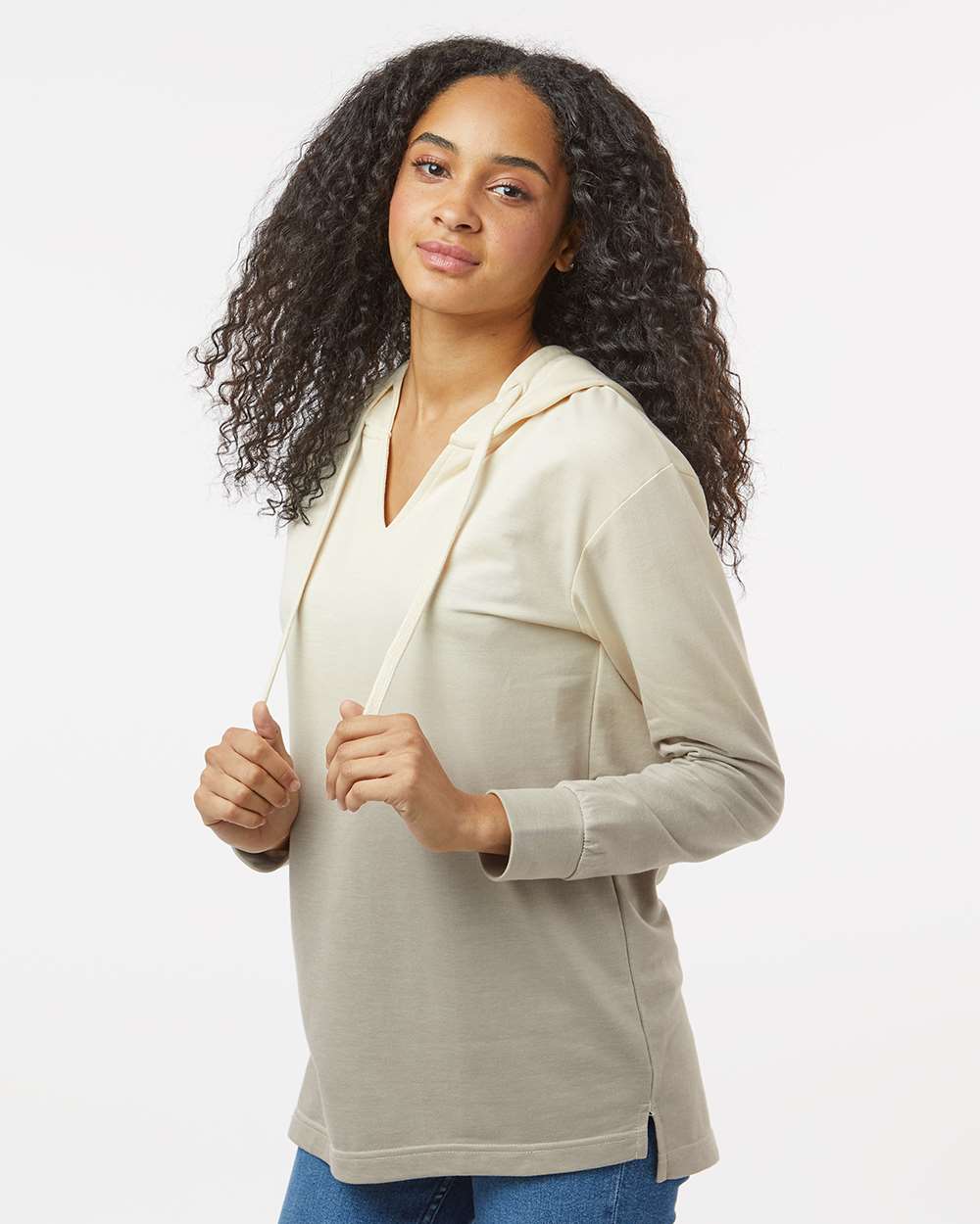 Women's French Terry OmbrÃ© Hooded Sweatshirt