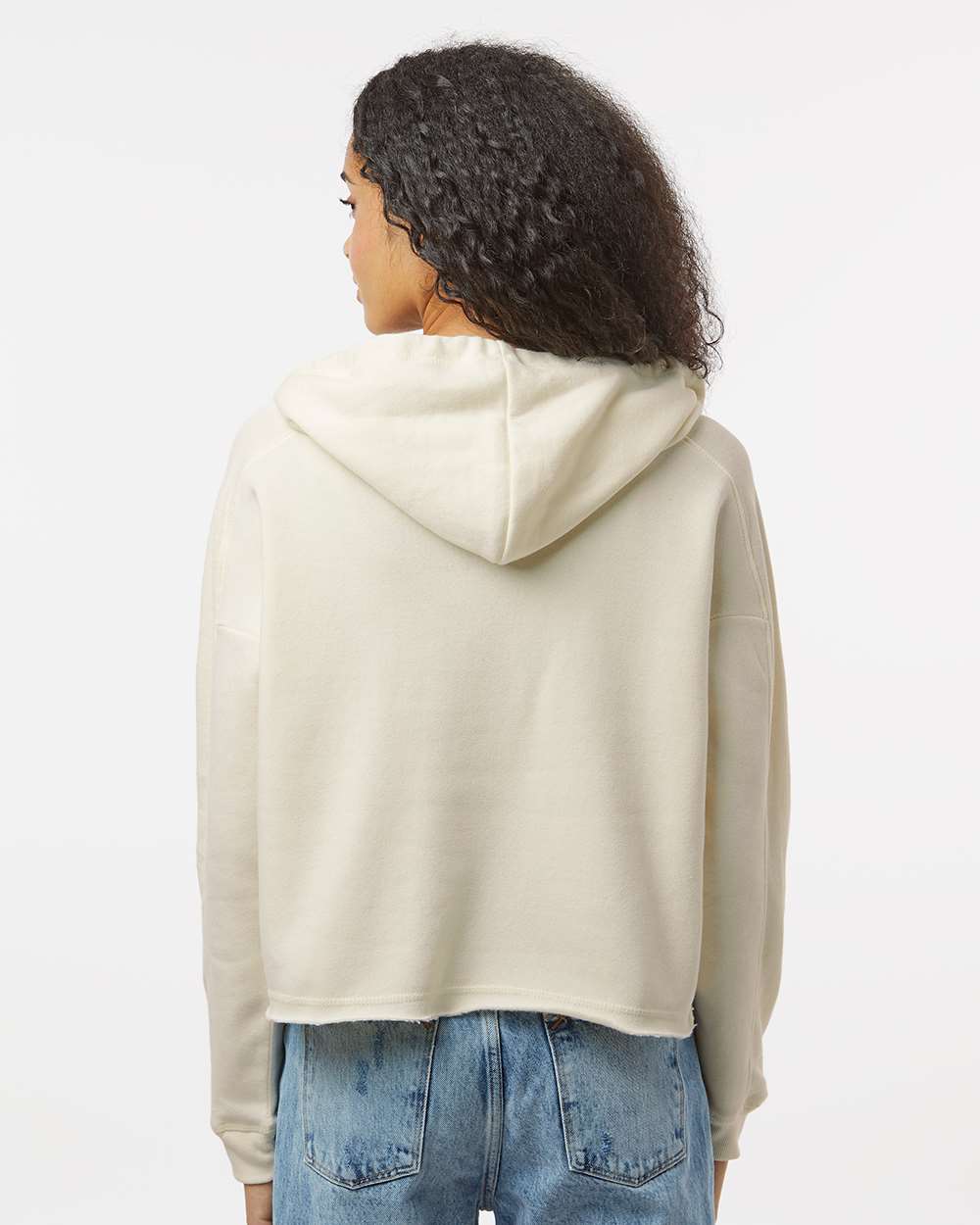 Women's Angel Fleece Crop Hooded Sweatshirt