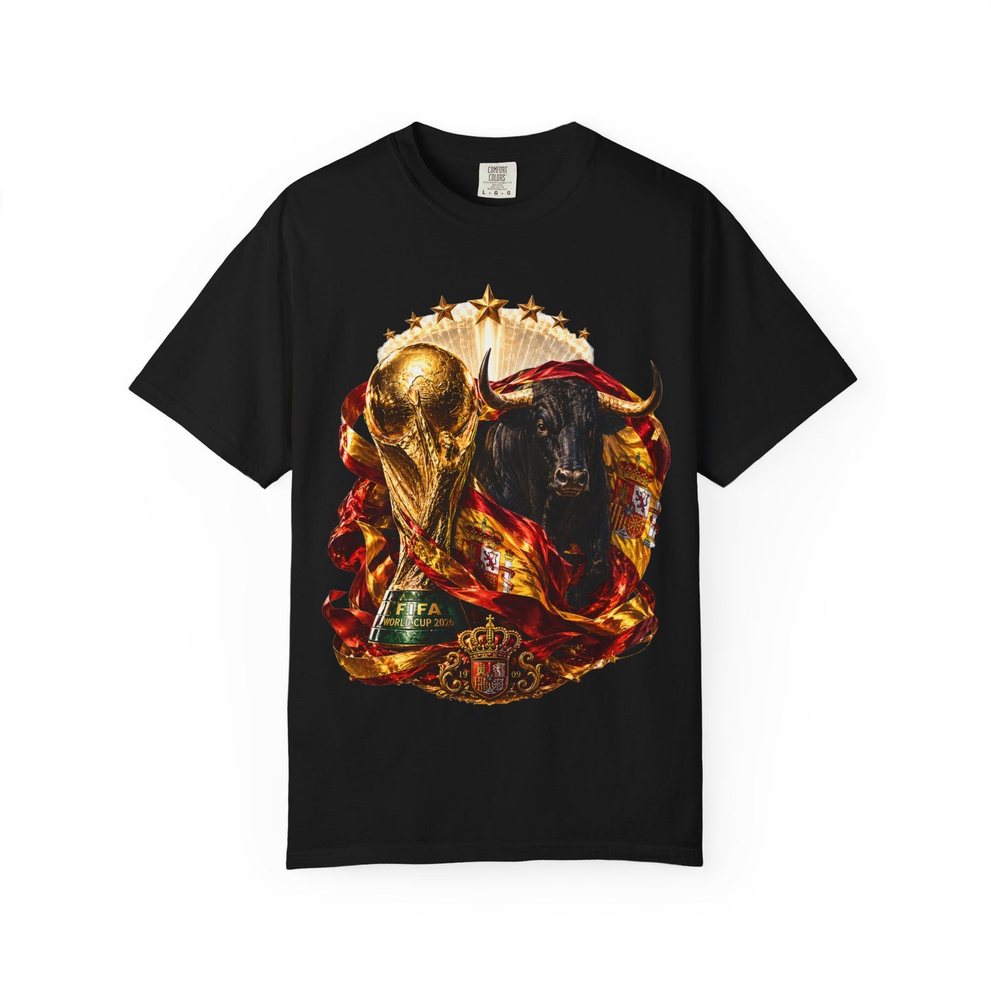 Spain Football World Cup 2026 'Furia del Toro' Champion Trophy | Premium Graphic Tee