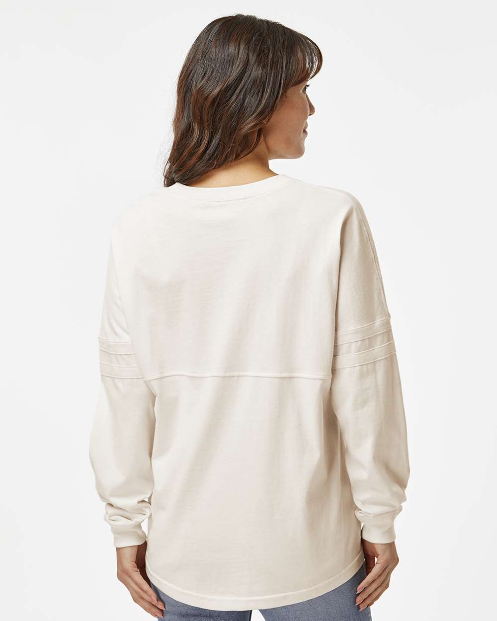 Women's Pom Pom Long Sleeve Jersey T-Shirt