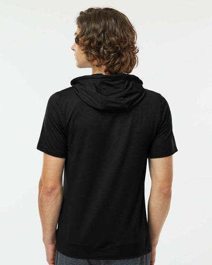 Men's Eco ReviveÂ™ Ventura Soft Knit Short Sleeve Hooded Sweatshirt