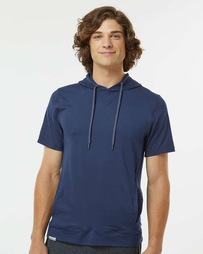 Men's Eco ReviveÂ™ Ventura Soft Knit Short Sleeve Hooded Sweatshirt