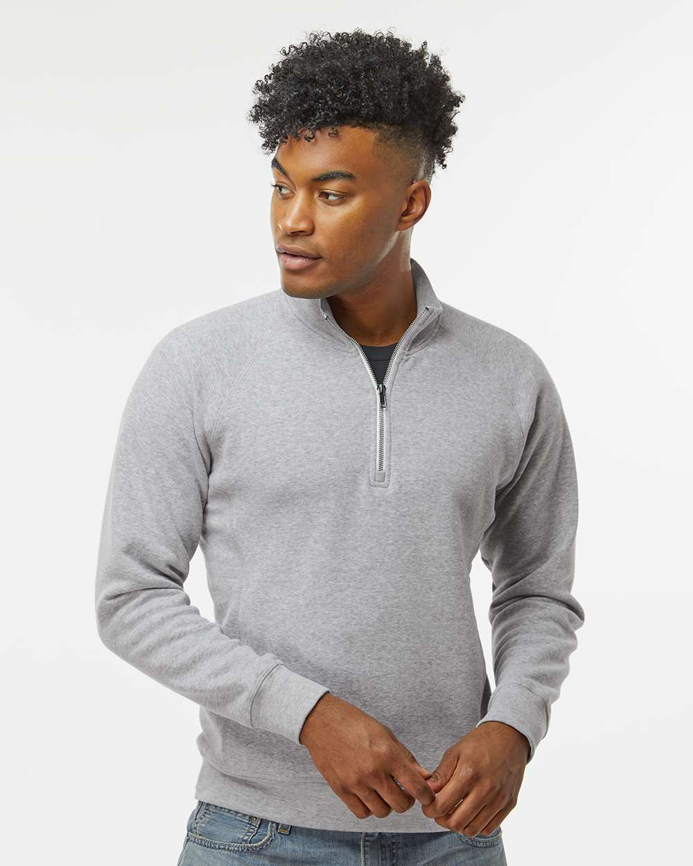 Men's Triblend Quarter-Zip Sweatshirt