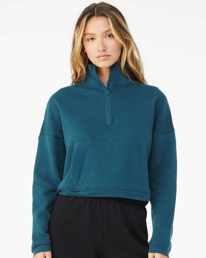 WomenÂ’s Sponge Fleece Half Zip Pullover