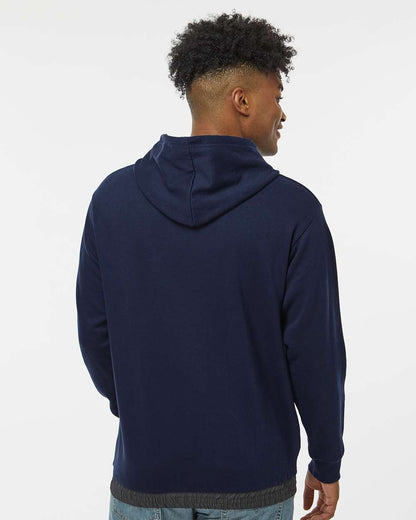 Unisex Mixed Media Hooded Sweatshirt