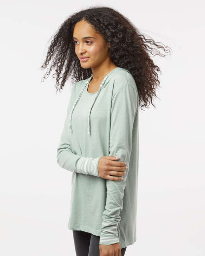 Women's Heathered Jersey Hooded Tunic
