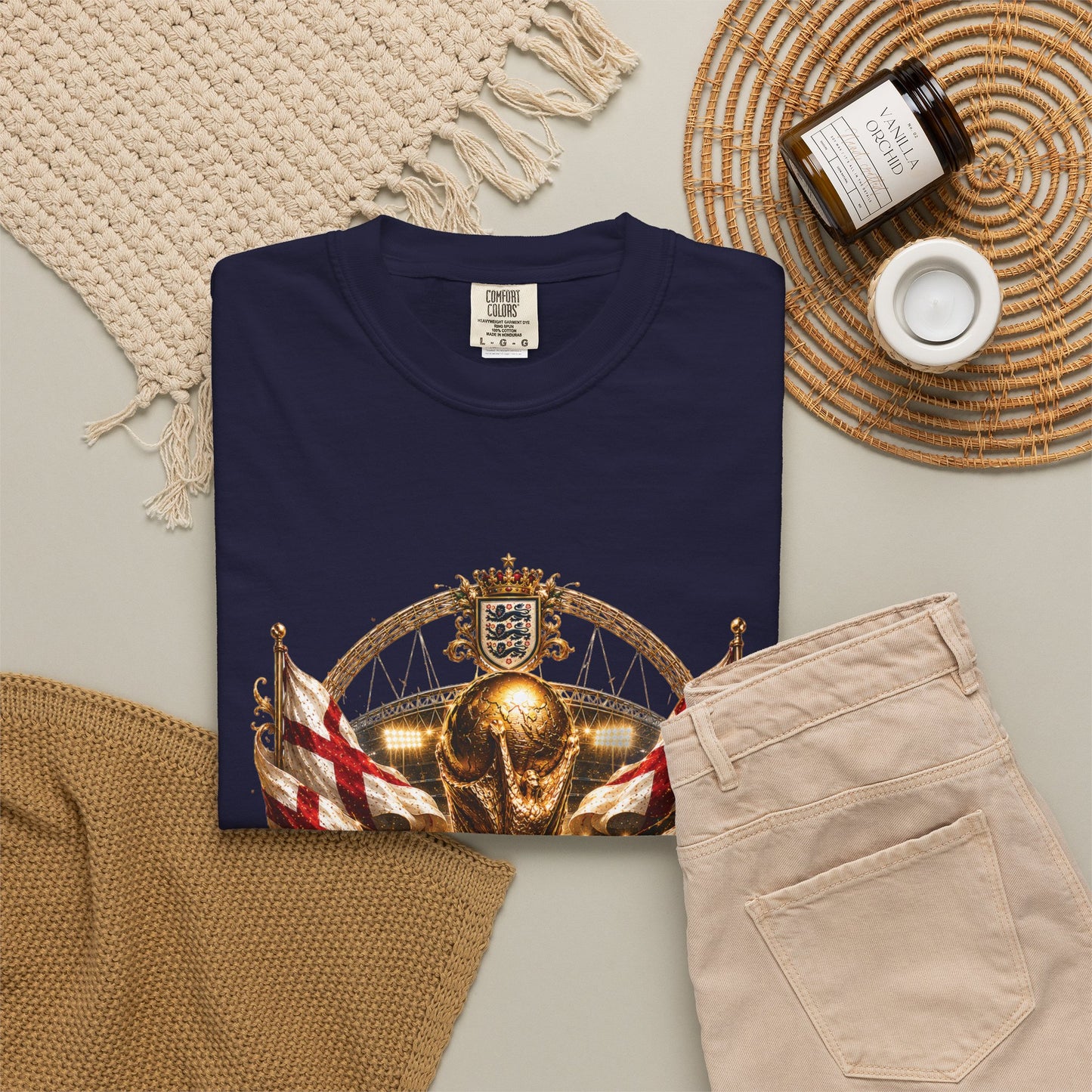 England World Cup 2026 Stadium Crest – Pride, Honour, Victory | Premium Graphic Tee