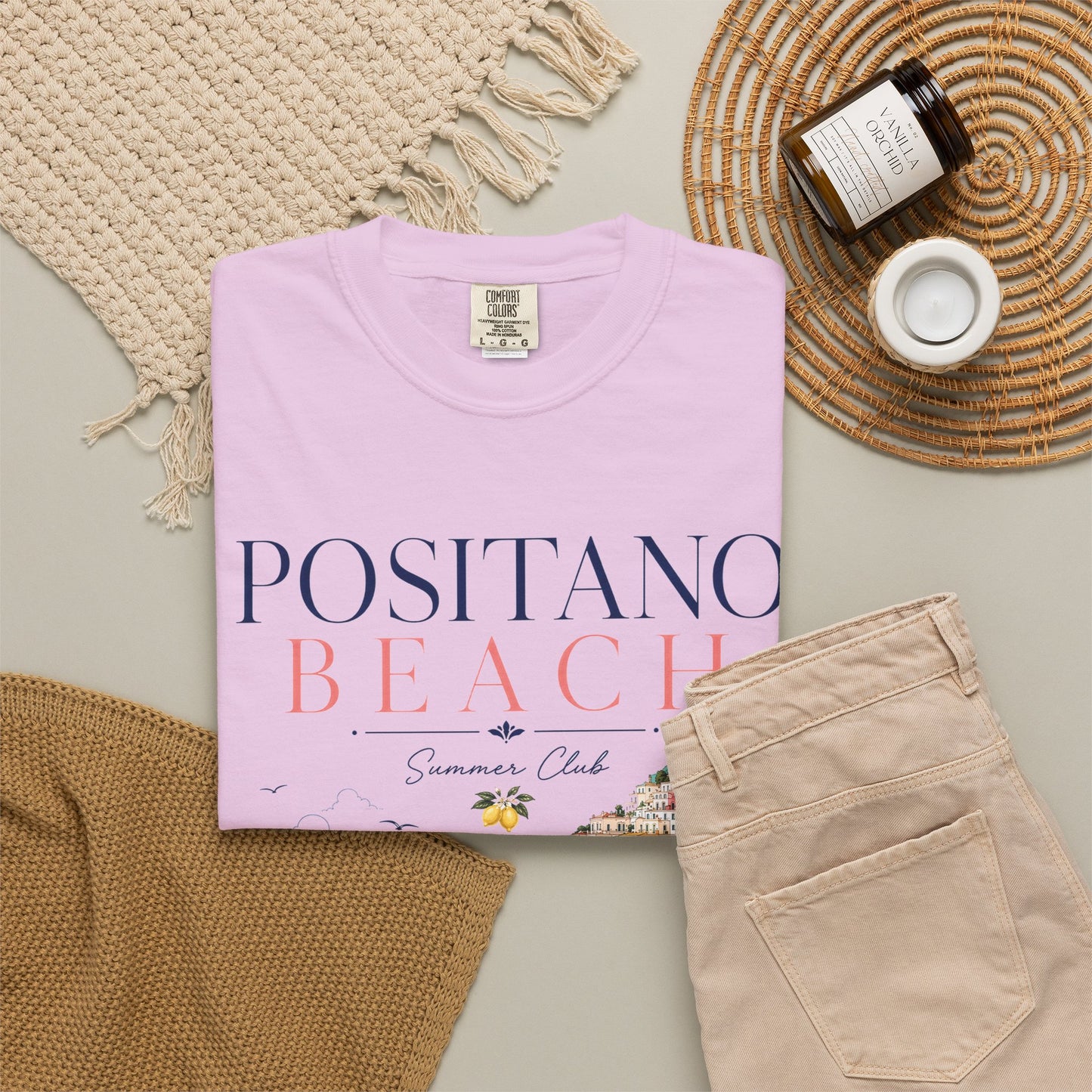 Positano Beach – Summer Club | Premium Vintage Tee