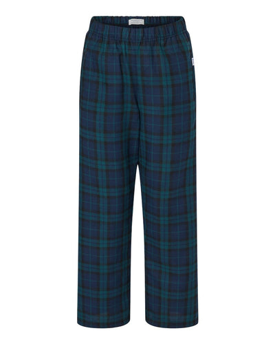 boxercraft Youth Poly Flannel Pants Plaid Lounge Pants with 2 Pockets, Scottish Tartan Youth Medium
