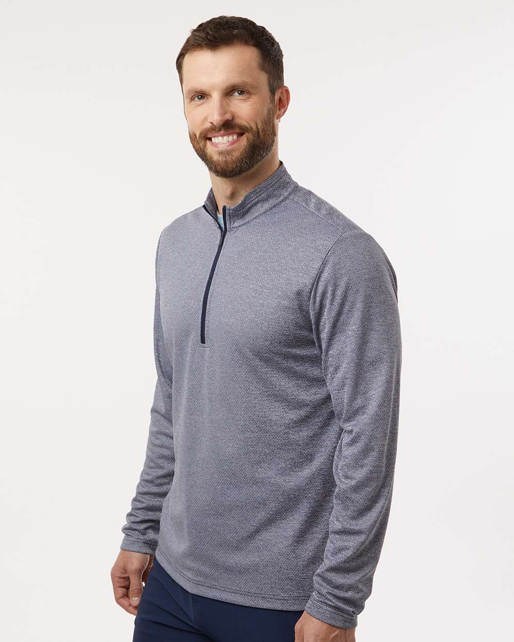 Men's Space Dyed Quarter-Zip Pullover