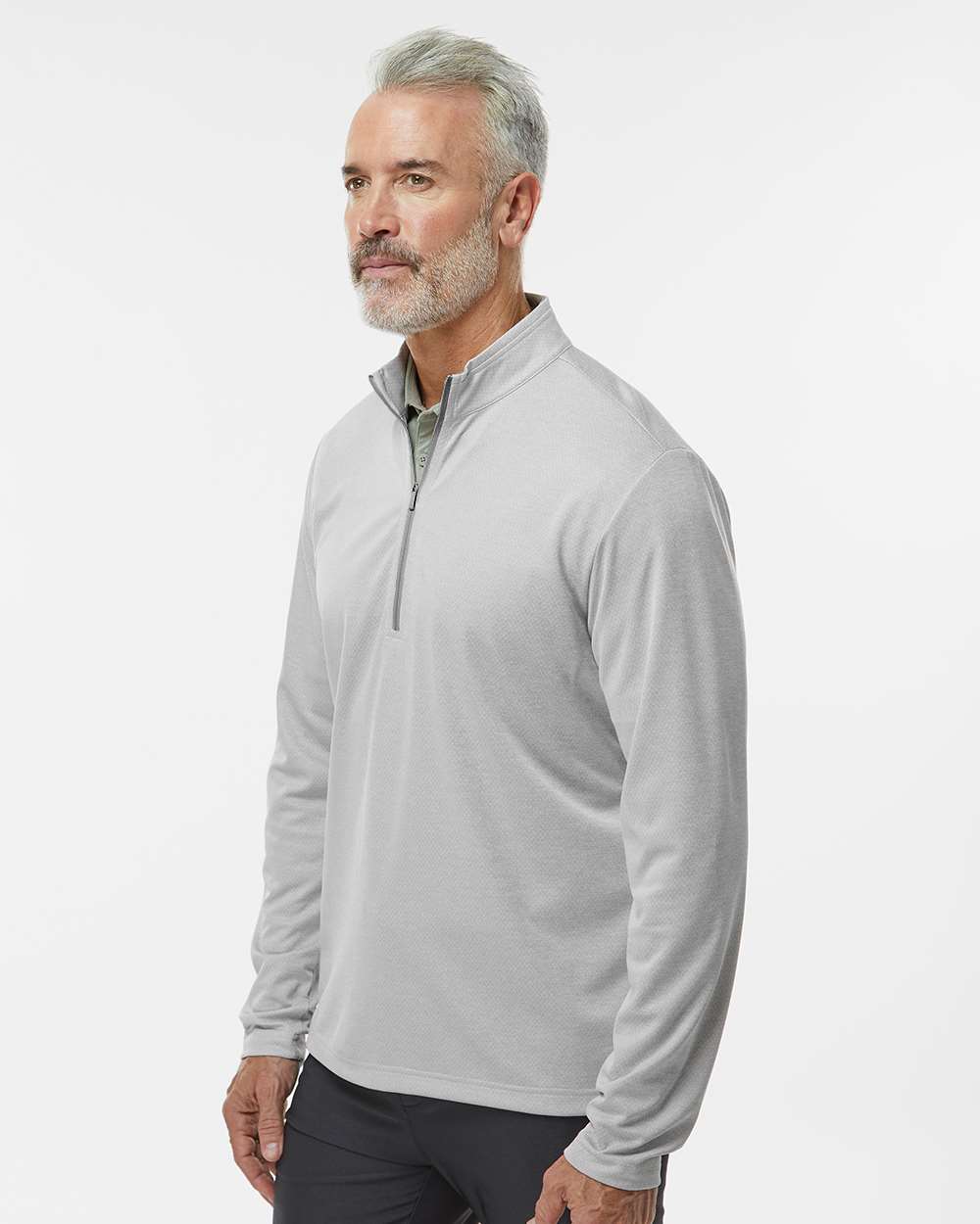 Men's Space Dyed Quarter-Zip Pullover