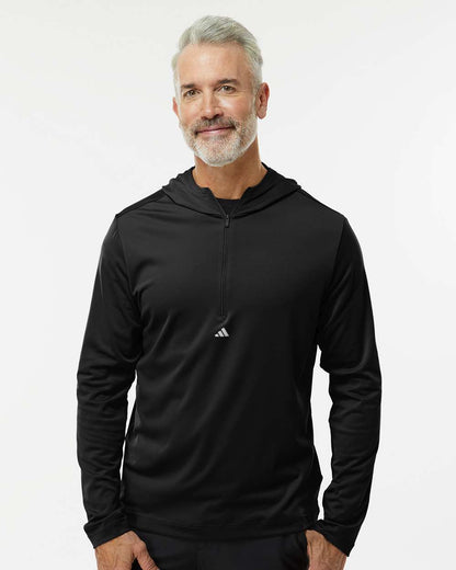 Men's Lightweight Quarter-Zip Hooded Pullover