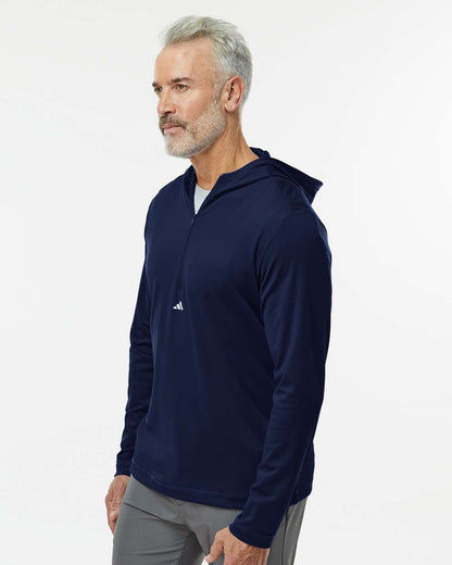 Men's Lightweight Quarter-Zip Hooded Pullover