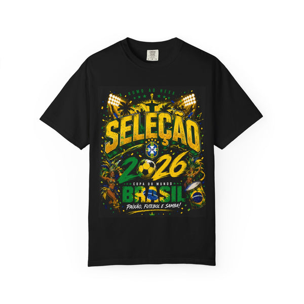 Brazil Selecao 2026 World Cup T-Shirt PNG | Samba Football Graphic Tee Design | Copa Do Mundo Soccer Fan Gif