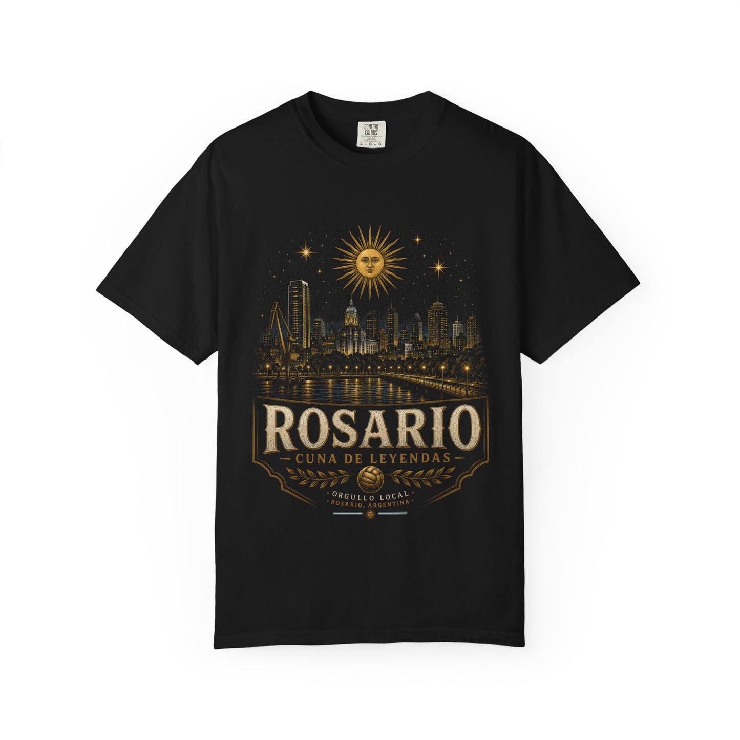 Rosario Argentina Cuna de Leyendas PNG | Vintage City Skyline Sol de Mayo Design | Argentina Pride Shirt