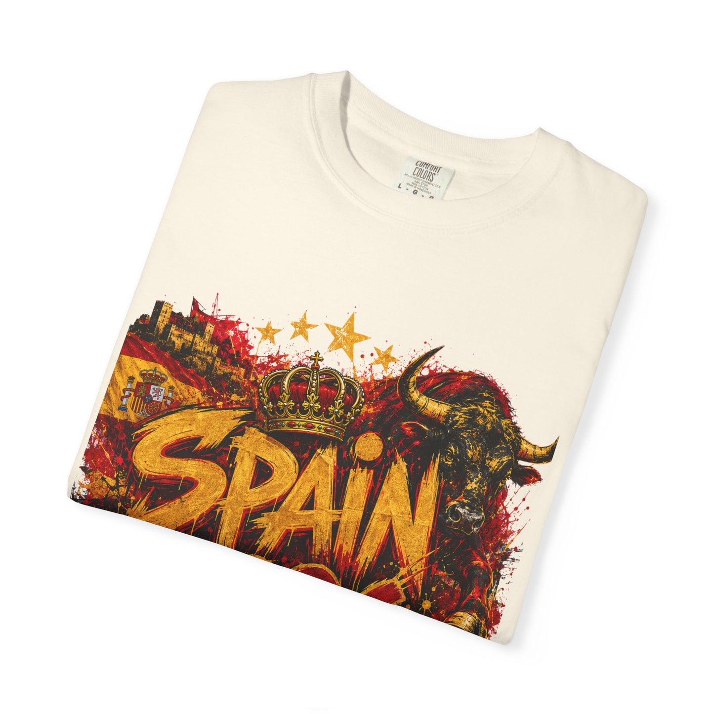 Spain Football World Cup 2026 'Fúria de Ouro' Graffiti Championship | Premium Graphic Tee