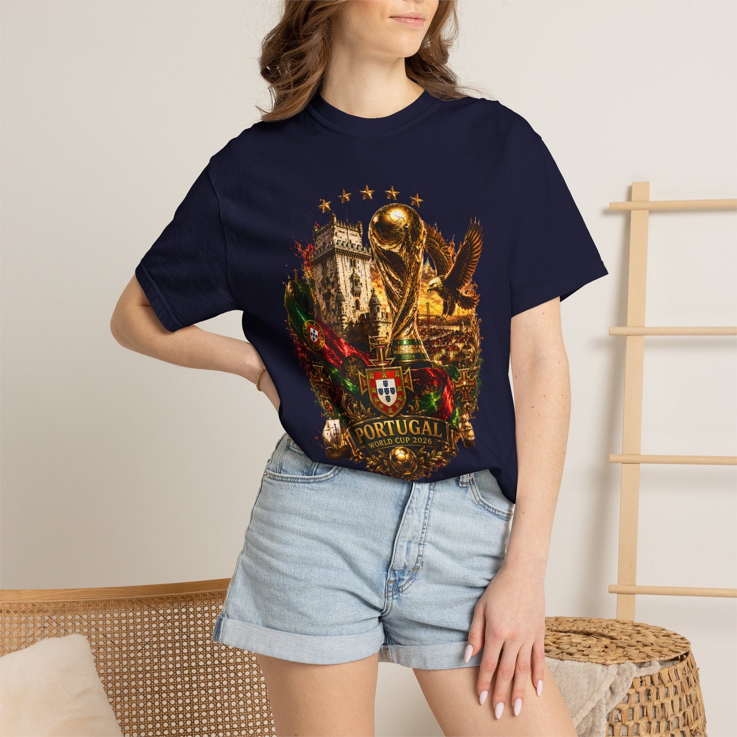 Portugal Football World Cup 2026 'Império de Glória' Epic Collage | Premium Graphic Tee