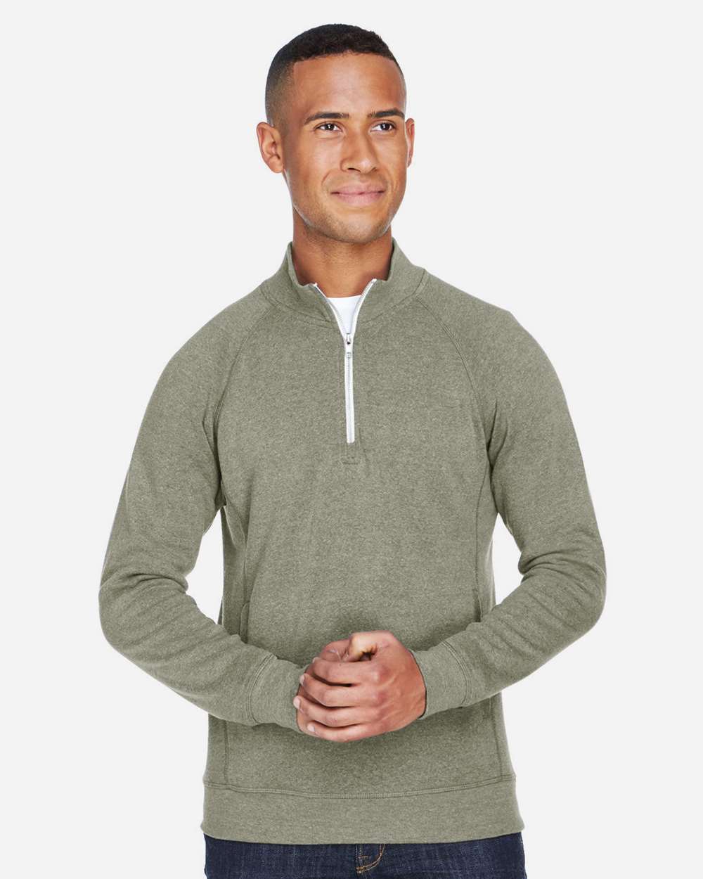 Men's Triblend Quarter-Zip Sweatshirt