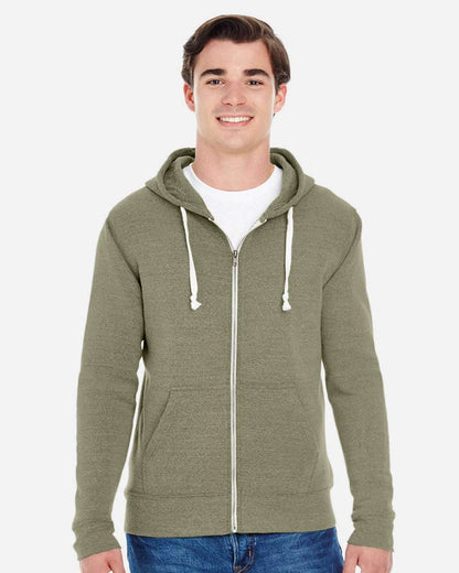 Men's Triblend Full-Zip Hooded Sweatshirt