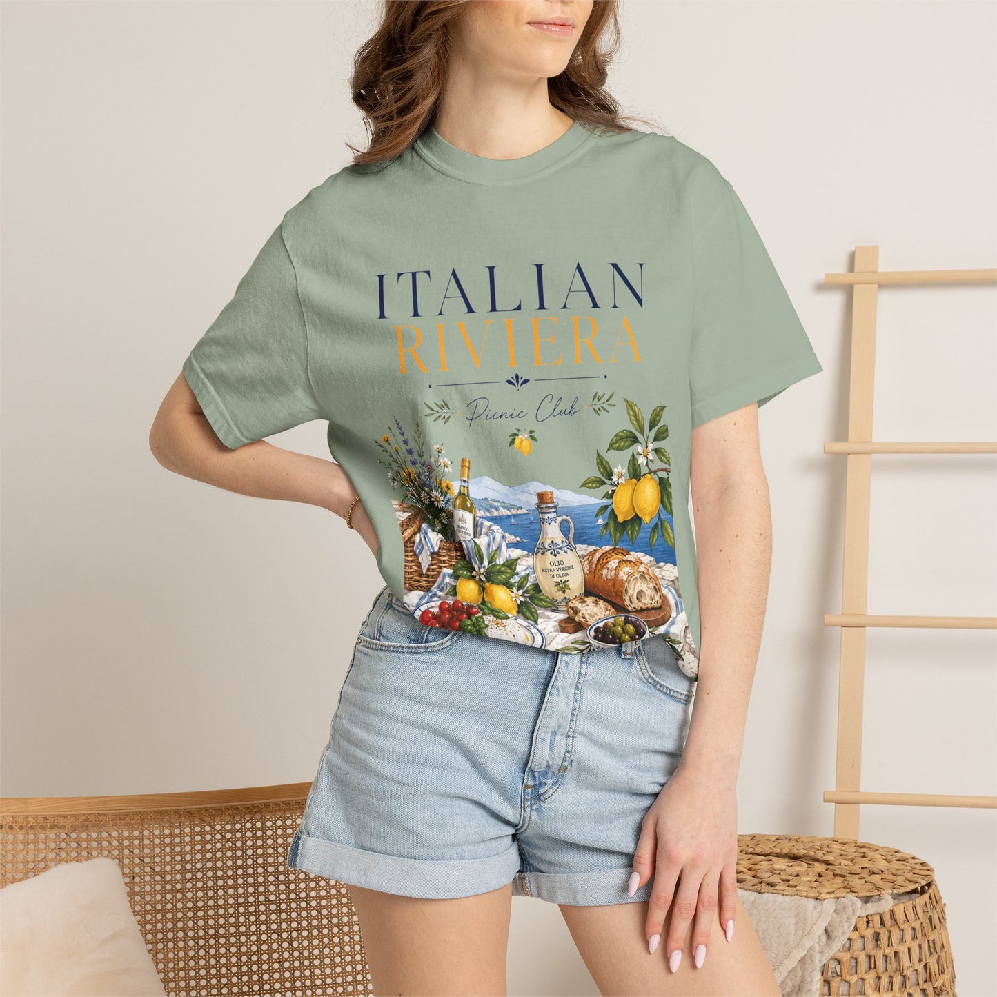 Italian Riviera Picnic Club – Al Fresco Luxury | Premium Summer Tee