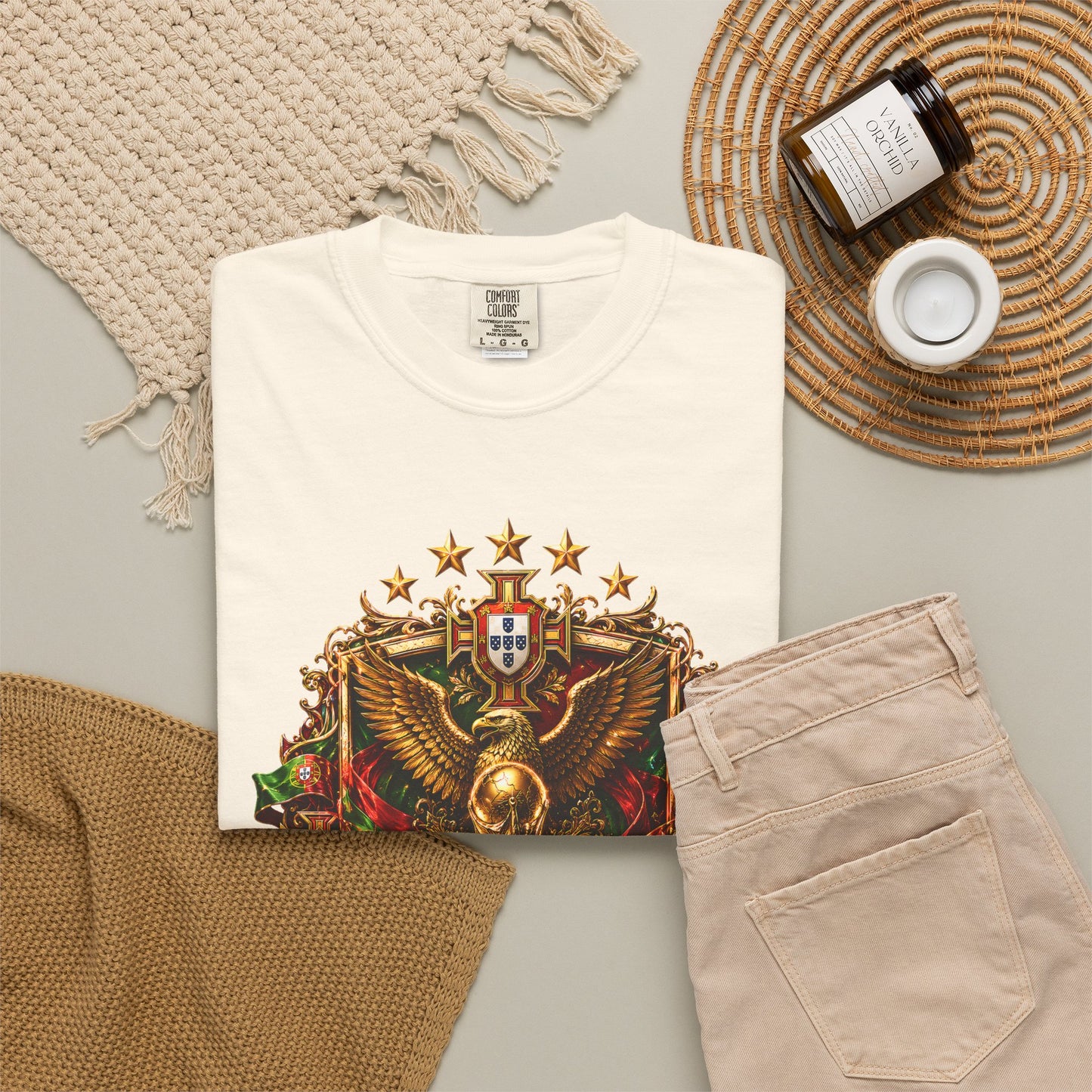 Portugal Football World Cup 2026 Sovereign Shield Crest – Imperial Glory | Premium Summer Tee
