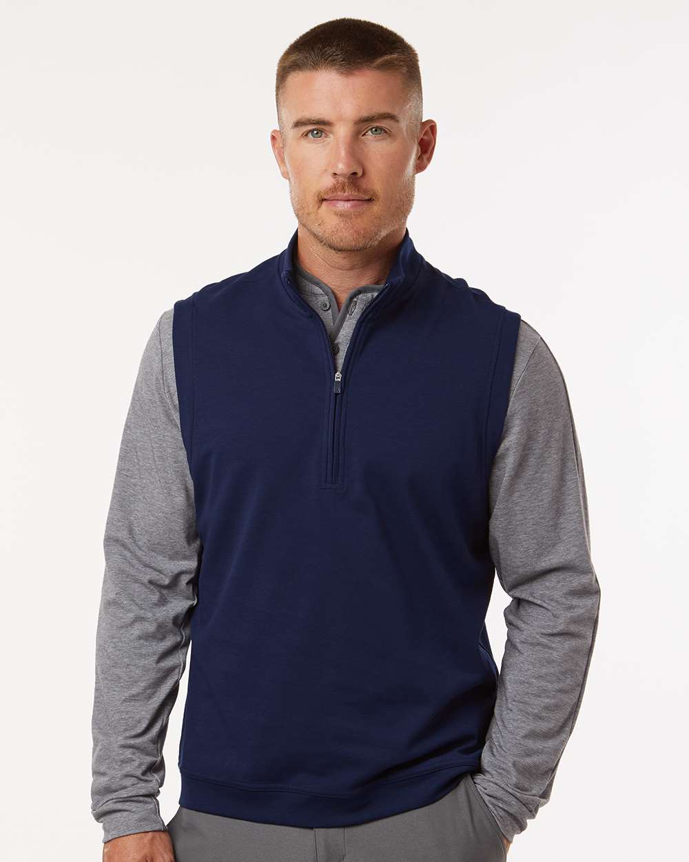 Men's Club Quarter-Zip Vest