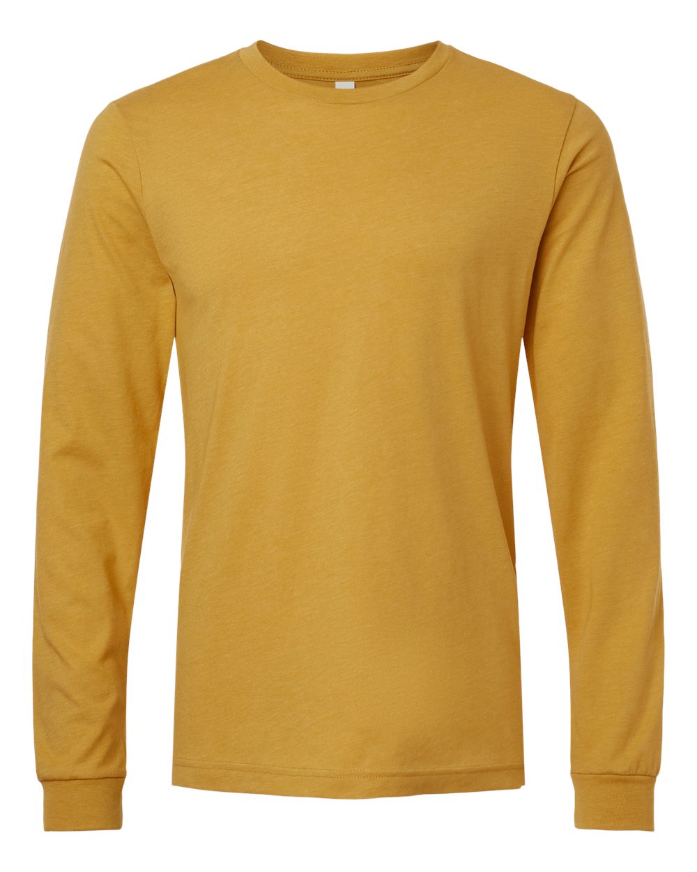 Bella Canvas Unisex CVC Jersey Long-Sleeve T-Shirt - Heather Mustard - Medium