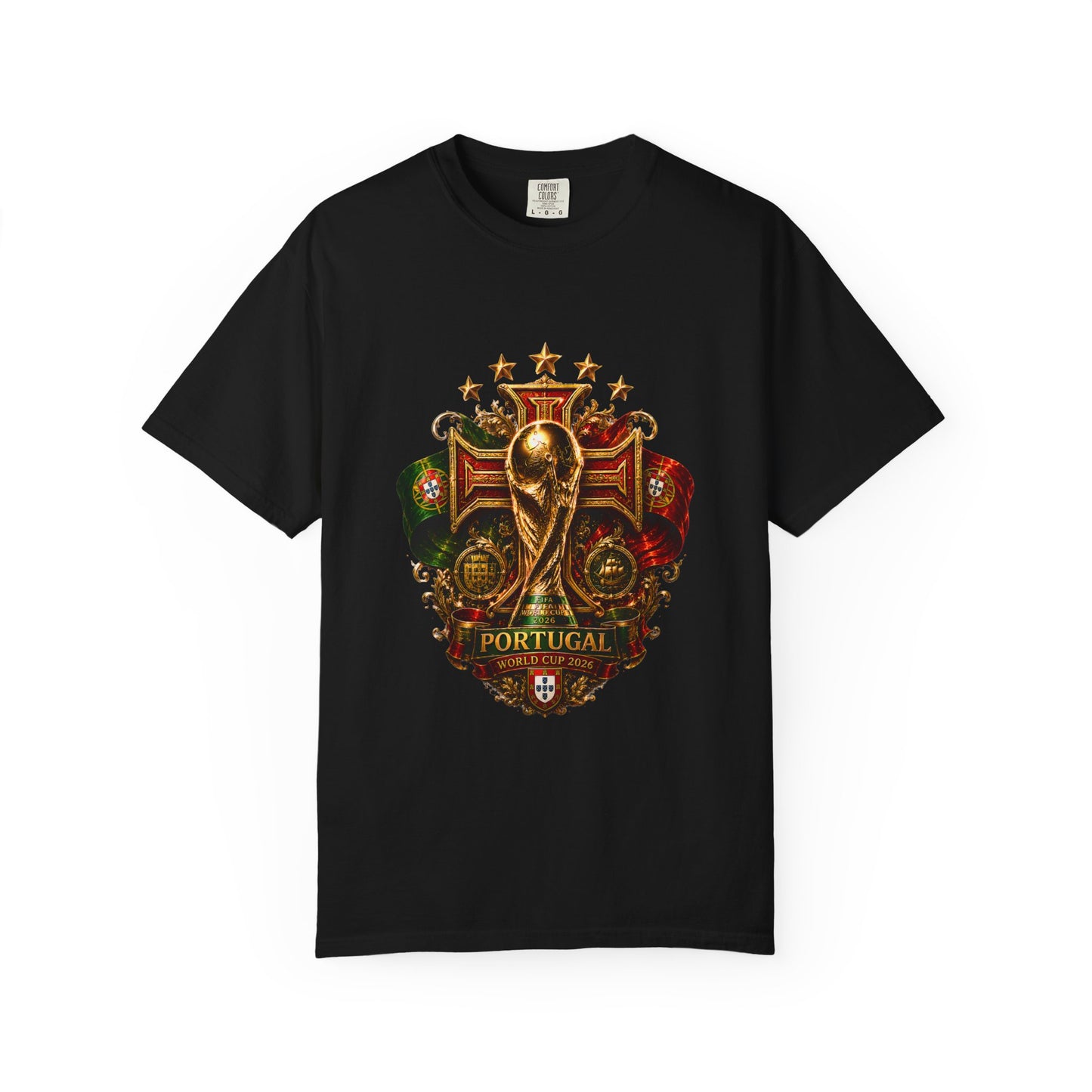 Portugal Football World Cup 2026 Sovereign Shield Crest – Imperial Glory | Premium Summer Tee
