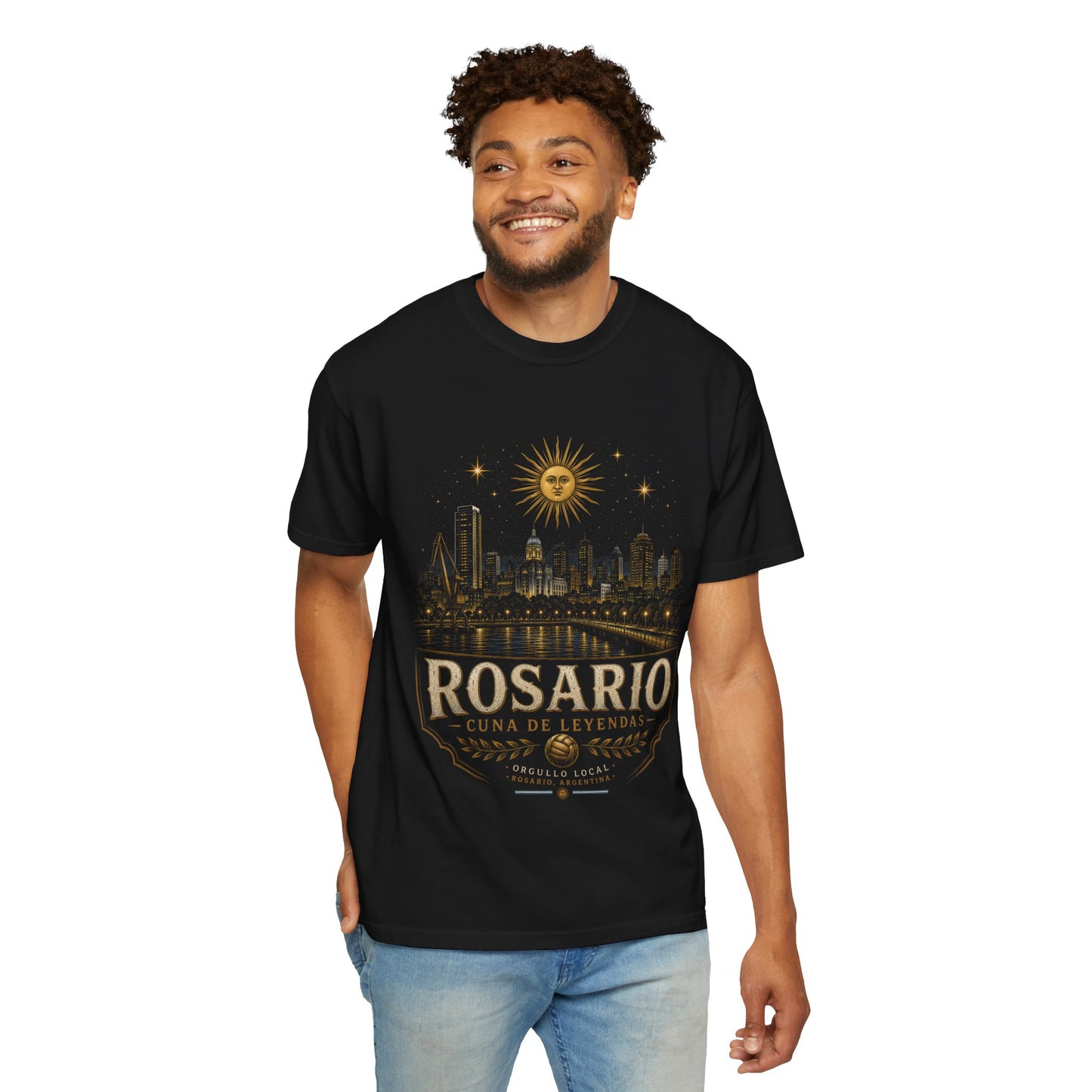 Rosario Argentina Cuna de Leyendas PNG | Vintage City Skyline Sol de Mayo Design | Argentina Pride Shirt