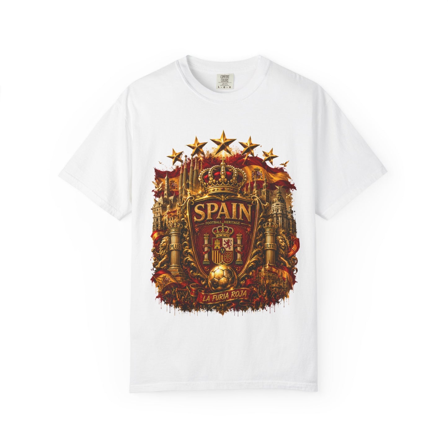 Spain Football 'Heritage Imperial' Epic Championship Shield | Premium Graphic Tee