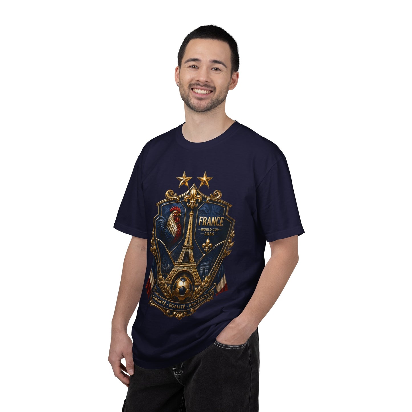 France Football World Cup 2026 'Liberté, Égalité, Fraternité' Crest | Premium Graphic Tee