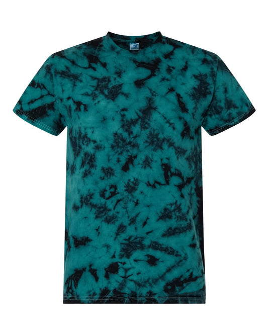 Colortone Crystal Wash Tie Dye T-Shirt for Men and Women, Crystal Jade, Large