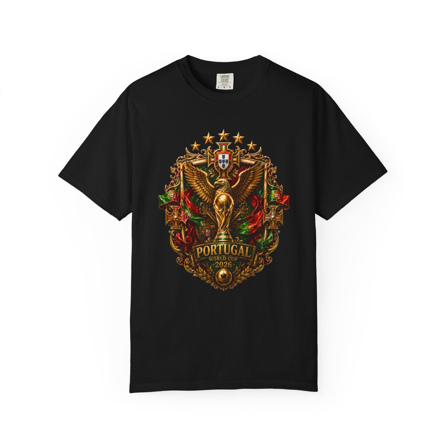 Portugal Football World Cup 2026 Sovereign Shield Crest – Imperial Glory | Premium Summer Tee