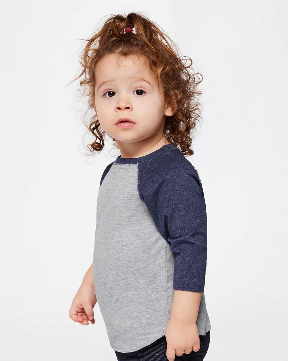Toddler Baseball Fine Jersey Three-Quarter Sleeve Tee